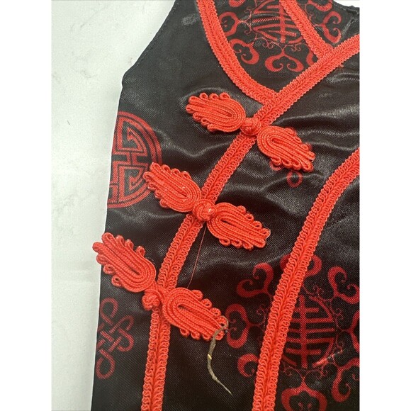 Asian Handbag Red Zipper Purse Oriental Cheongsam Dress - Picture 4 of 10